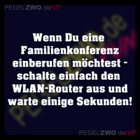 familienkonferenz wlan router