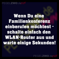 familienkonferenz wlan router