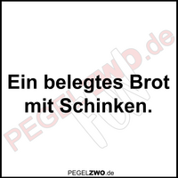 PZWO Brot mit Schinken
