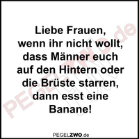 PZWO Frauen sollten Bananen essen