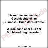 PZWO Glied im Guinness Buch der Rekorde