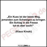 PZWO Kinski Zitat Schlag in die Fresse