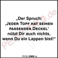 PZWO Kinski Zitat Topf und Deckel