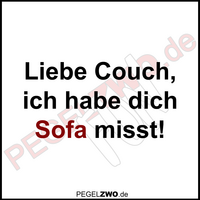 PZWO Liebe Couch - Sofa misst