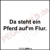 PZWO Pferd auf dem Flur