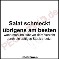 PZWO Salat durch Steak ersetzen